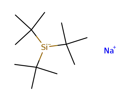 Molecular Structure of 103349-41-3 (Sodium, [tris(1,1-dimethylethyl)silyl]-)