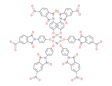 Hexakis<4-(4'-nitrophthalimido)phenoxy>cyclotriphosphazene