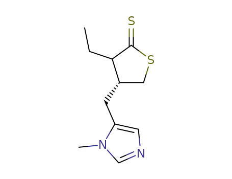 3-ethyl-4,5-dihydro-4-<(1-methyl-1H-imidazol-5-yl)methyl>-2(3H)-thiophenethione