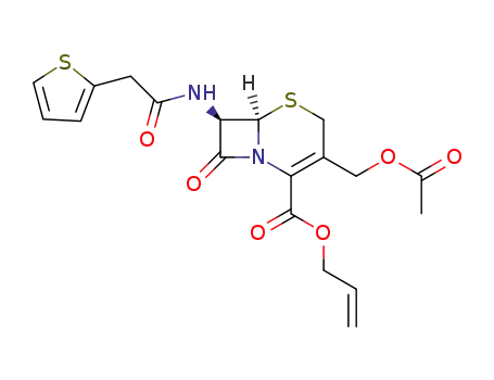 allyl 7β-(2-(thien-2-yl)acetamido)-3-(acetoxymethyl)-3-cephem-4-carboxylate