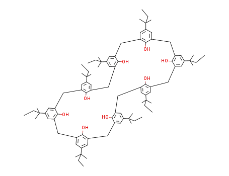 Molecular Structure of 93503-77-6 (4-TERT-AMYLCALIX[8!ARENE)