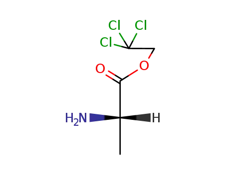 Molecular Structure of 63478-48-8 (L-Alanine, 2,2,2-trichloroethyl ester)