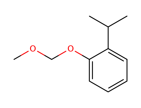 Molecular Structure of 74931-59-2 (Benzene, 1-(methoxymethoxy)-2-(1-methylethyl)-)