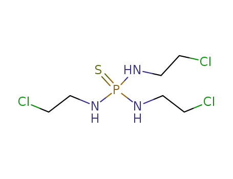 Molecular Structure of 93598-04-0 (Phosphorothioic triamide, N,N',N''-tris(2-chloroethyl)-)