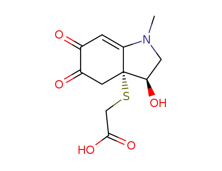 ((3R,3aR)-3-Hydroxy-1-methyl-5,6-dioxo-1,2,3,4,5,6-hexahydro-indol-3a-ylsulfanyl)-acetic acid