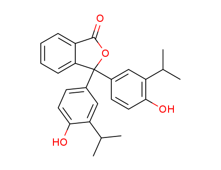1(3H)-Isobenzofuranone, 3,3-bis[4-hydroxy-3-(1-methylethyl)phenyl]-