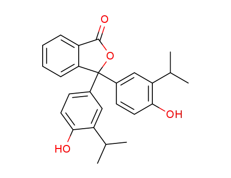1(3H)-Isobenzofuranone, 3,3-bis[4-hydroxy-3-(1-methylethyl)phenyl]-