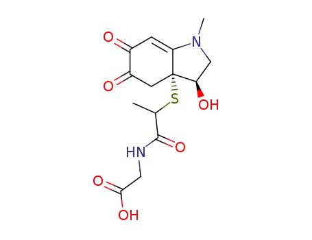 [2-((3R,3aR)-3-Hydroxy-1-methyl-5,6-dioxo-1,2,3,4,5,6-hexahydro-indol-3a-ylsulfanyl)-propionylamino]-acetic acid
