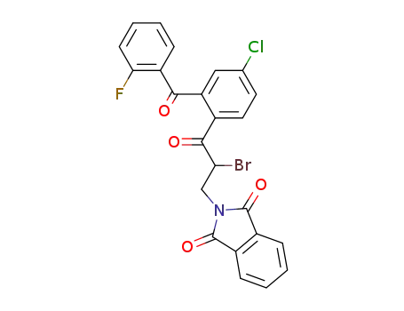 2-[2-Bromo-3-[4-chloro-2-(2-fluorobenzoyl)phenyl]-3-oxopropyl]-1H-isoindole-1,3(2H)-dione
