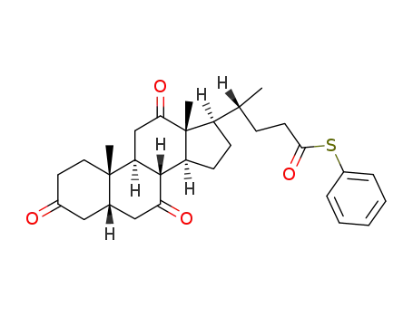 (R)-4-((5S,8R,9S,10S,13R,14S,17R)-10,13-Dimethyl-3,7,12-trioxo-hexadecahydro-cyclopenta[a]phenanthren-17-yl)-pentanethioic acid S-phenyl ester