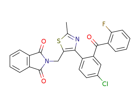 2-{4-[4-Chloro-2-(2-fluoro-benzoyl)-phenyl]-2-methyl-thiazol-5-ylmethyl}-isoindole-1,3-dione