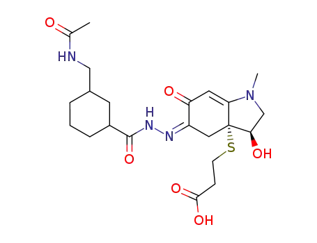 (+/-)-trans-3a-(β-carboxyethylthio)-3a,4-dihydroadrenochrome Monohydrazone