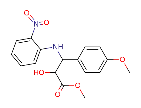 2-Hydroxy-3-(4-methoxy-phenyl)-3-(2-nitro-phenylamino)-propionic acid methyl ester