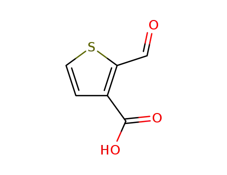 Molecular Structure of 19991-69-6 (2-Formyl-3-thiophenecarboxylic acid)