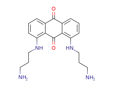 Molecular Structure of 87075-42-1 (9,10-Anthracenedione, 1,8-bis[(3-aminopropyl)amino]-)