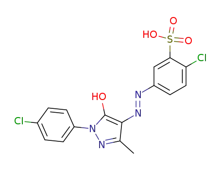 2-Chloro-5-[1-(4-chloro-phenyl)-5-hydroxy-3-methyl-1H-pyrazol-4-ylazo]-benzenesulfonic acid