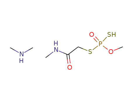 Dithiophosphoric acid O-methyl ester S-methylcarbamoylmethyl ester; compound with dimethyl-amine