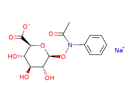 sodium 1-deoxy-1-<(N-acetyl-N-phenylamino)oxy>-β-D-glucopyranuronate