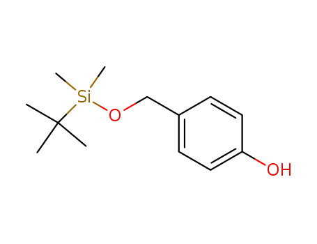Molecular Structure of 126070-20-0 (4-(((Tert-Butyldimethylsilyl)Oxy)Methyl)Phenol)