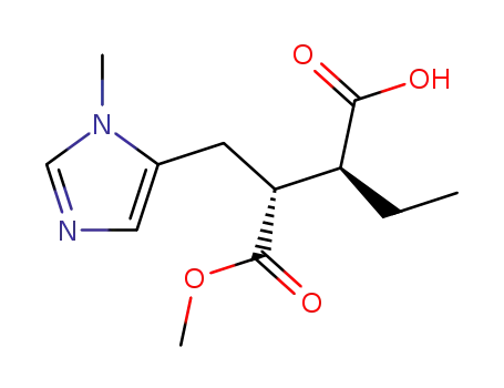 (2S,3RS)-2-ethyl-3-(1-methyl-1H-imidazol-5-yl)butane-1,4-dioic acid 4-methyl ester