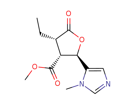 (3S,4RS,5RS)-3-ethyl-4-(methoxycarbonyl)-5-(1-methyl-1H-imidazol-5-yl)dihydro-2(3H)-furanone