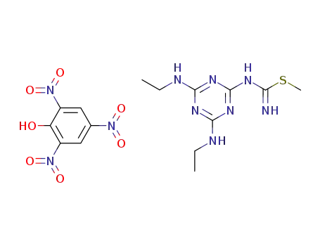 S-Methyl-<2,4-bis-ethylamino-1,3,5-triazin-6-yl>-isothiuroniumpikrat