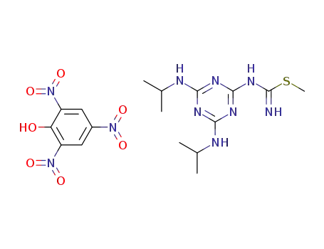 S-Methyl-<2,4-bis-isopropylamino-1,3,5-triazin-6-yl>-isothiuroniumpikrat