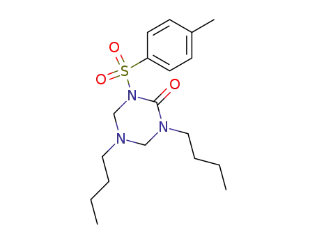 Molecular Structure of 27117-97-1 (1,3,5-Triazin-2(1H)-one,
1,5-dibutyltetrahydro-3-[(4-methylphenyl)sulfonyl]-)