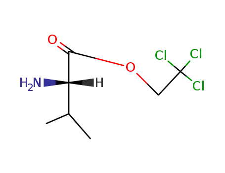 Molecular Structure of 69472-79-3 (L-Valine, 2,2,2-trichloroethyl ester)