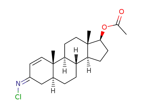 syn-17β-Acetoxy-5α-Δ1-androsten-3-N-chlorimin
