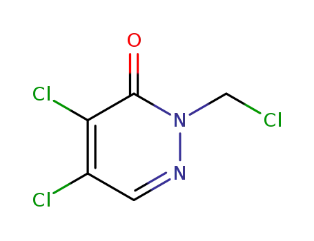 Molecular Structure of 51356-03-7 (2-CHLOROMETHYL-4,5-DICHLOROPYRIDAZIN-3(2H)-ONE)