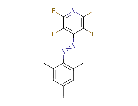 Molecular Structure of 86249-71-0 (TETRAFLUORO-4-(2,4,6-TRIMETHYLPHENYLAZO)-PYRIDINE))