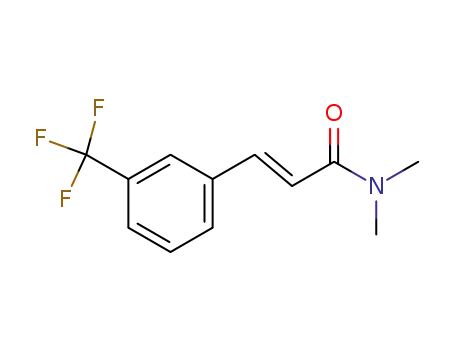 Molecular Structure of 93040-63-2 ((2E)-N,N-dimethyl-3-[3-(trifluoromethyl)phenyl]prop-2-enamide)