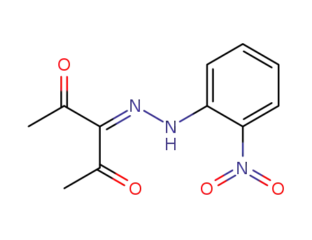 Molecular Structure of 24756-10-3 (2,3,4-Pentanetrione, 3-[(2-nitrophenyl)hydrazone])