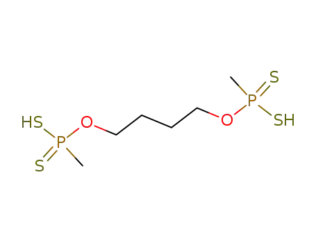 Molecular Structure of 106814-55-5 (Phosphonodithioic acid, methyl-, O,O'-1,4-butanediyl ester)