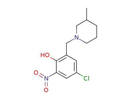 4-chloro-6-(3'-methylpiperidin-1'-ylmethyl)-2-nitrophenol