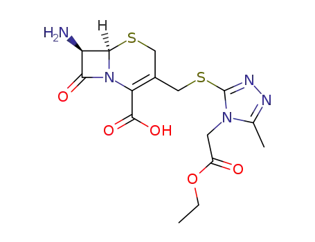 (6R,7R)-7-Amino-3-(4-ethoxycarbonylmethyl-5-methyl-4H-[1,2,4]triazol-3-ylsulfanylmethyl)-8-oxo-5-thia-1-aza-bicyclo[4.2.0]oct-2-ene-2-carboxylic acid