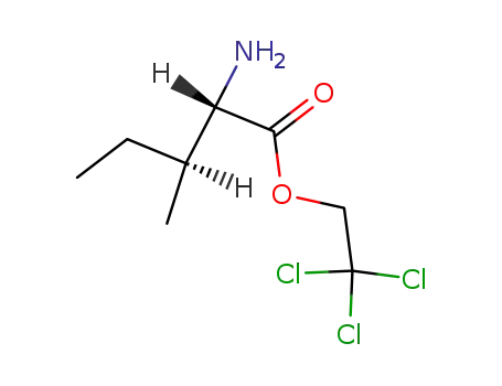 Molecular Structure of 72218-78-1 (L-Isoleucine, 2,2,2-trichloroethyl ester)