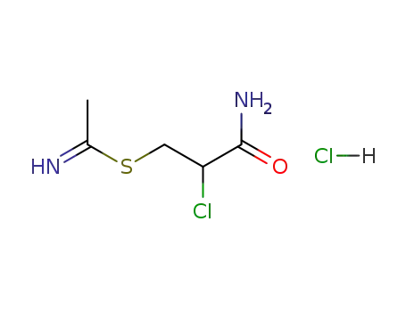 S-<2-Carbamoyl-2-chlorethyl>thioacetamid-hydrochlorid