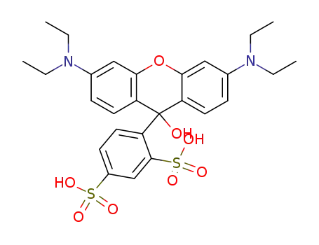 4-(3,6-bis-diethylamino-9-hydroxy-xanthen-9-yl)-benzene-1,3-disulfonic acid