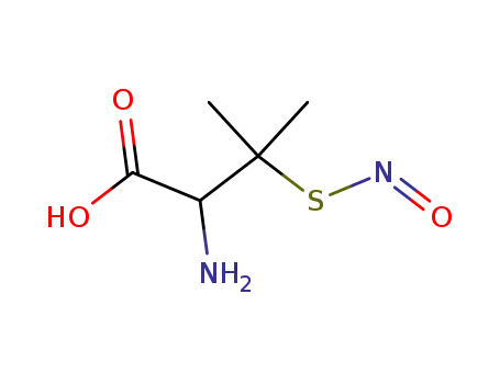 Molecular Structure of 67809-83-0 (Valine, 3-(nitrosothio)-)