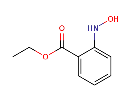Molecular Structure of 38476-40-3 (Benzoic acid, 2-(hydroxyamino)-, ethyl ester)