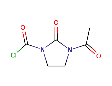 Molecular Structure of 41730-71-6 (3-Acetyl-1-chlorocarbonyl-2-imidazolidone)