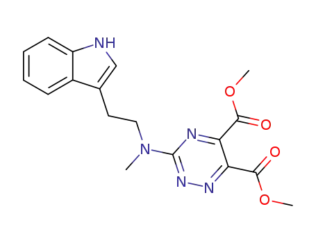 3-{[2-(1H-Indol-3-yl)-ethyl]-methyl-amino}-[1,2,4]triazine-5,6-dicarboxylic acid dimethyl ester