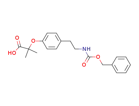 2-{4-[2-(carbobenzyloxy)aminoethyl]phenoxy}-2-methylpropionic acid