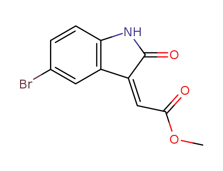 [5-Bromo-2-oxo-1,2-dihydro-indol-(3Z)-ylidene]-acetic acid methyl ester