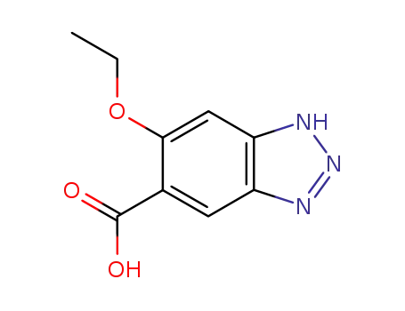 Molecular Structure of 213627-49-7 (1H-Benzotriazole-5-carboxylicacid,6-ethoxy-(9CI))