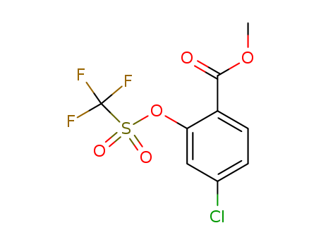 Benzoic acid, 4-chloro-2-[[(trifluoromethyl)sulfonyl]oxy]-, methyl ester
