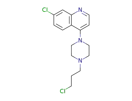 Molecular Structure of 4038-99-7 (Quinoline, 7-chloro-4-[4-(3-chloropropyl)-1-piperazinyl]-)