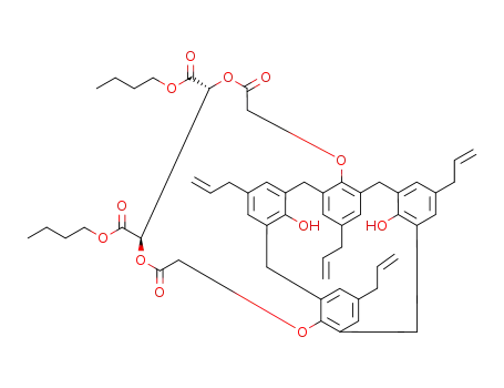 (4'R,5'R)-5,11,17,23-tetra-allyl-25,27-dihydroxy-26,28-(4',5'-dibutoxycarbonyl-3',6'-dioxa-2',7'-dioxooctylene)-dioxycalix<4>arene